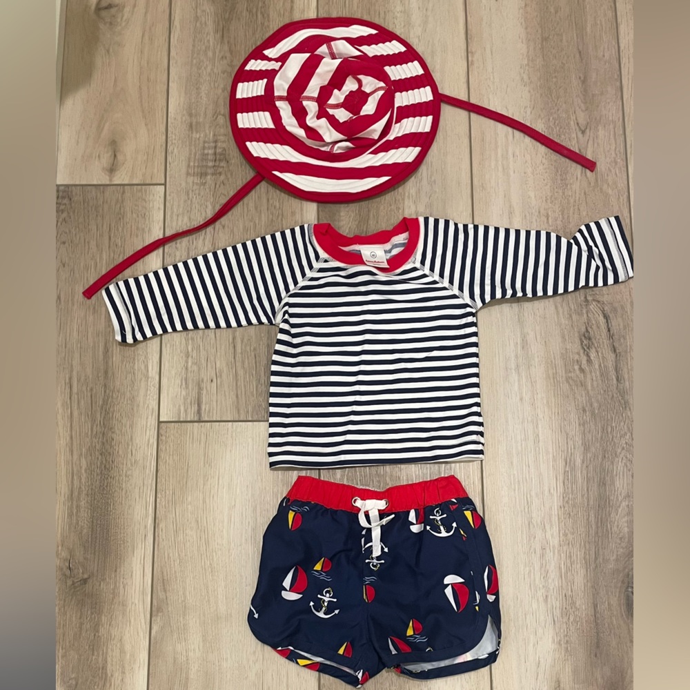 Hanna Anderson 3-6 Month Swim Set